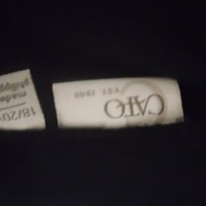 Cato Black Top with Branded Neck Tag